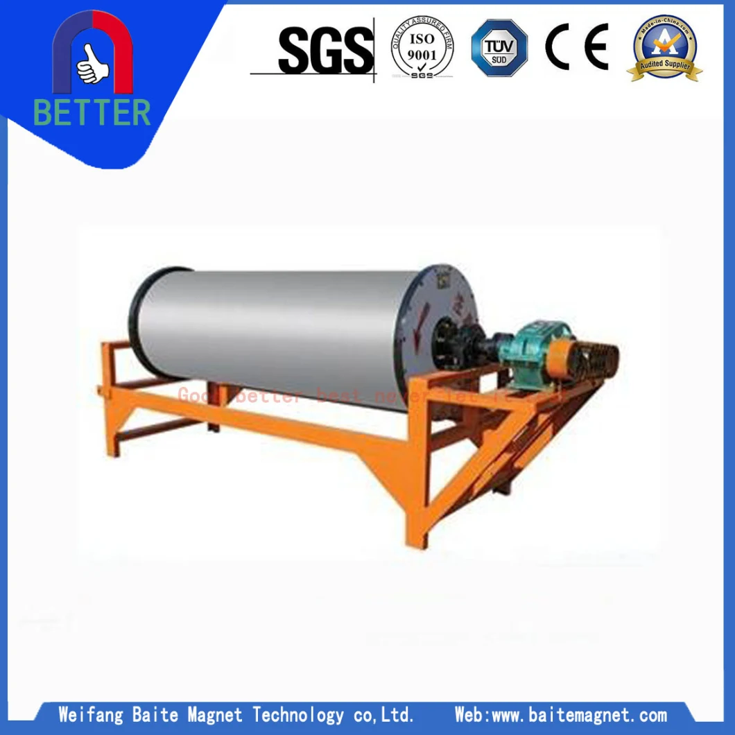 Series Ctg Iron Ore Dry Type Permanent Magnetic Roller/Drum Separator for Sand