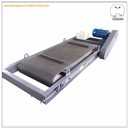 컨베이어 벨트용 걸이식 자체 청소 영구 크로스 벨트 자석 분리기